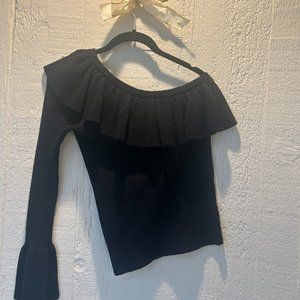 Black One-Shoulder Sweater by Rebecca Minkoff, small